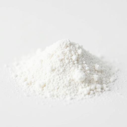 White carnitine powder mound