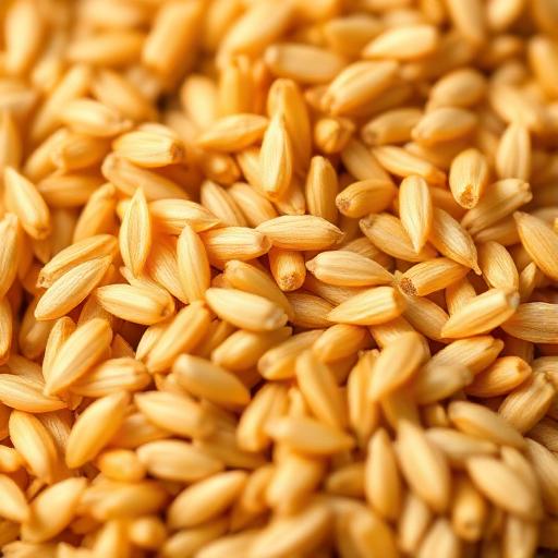 Whole grain kernels in macro