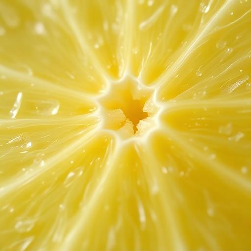 Citrus flesh close up